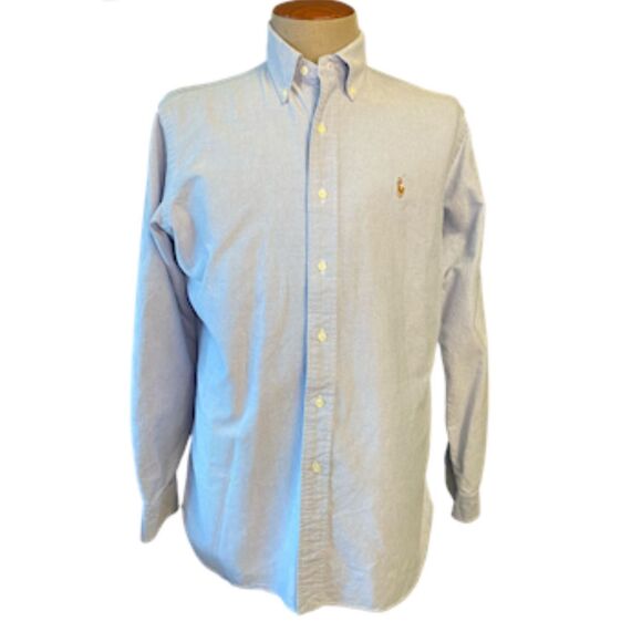 Ralph Lauren Men’s Button Down Classic Fit Shirt Sz. M Oxford Iconic Preppy - Picture 1 of 13